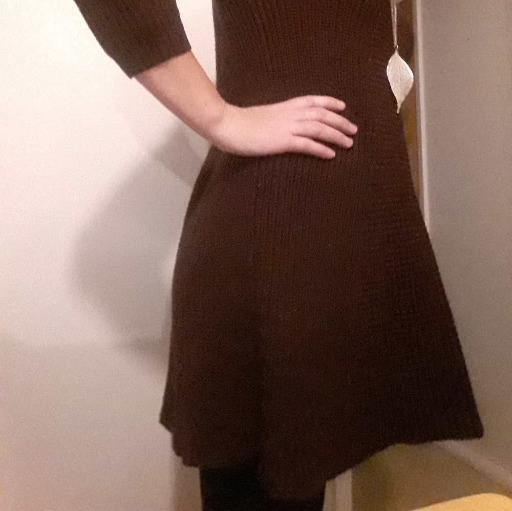 Sweater Dress Maroon Medium